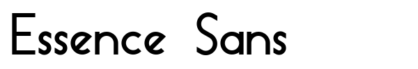 Essence Sans font preview